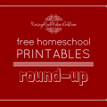 free homeschool printables round up