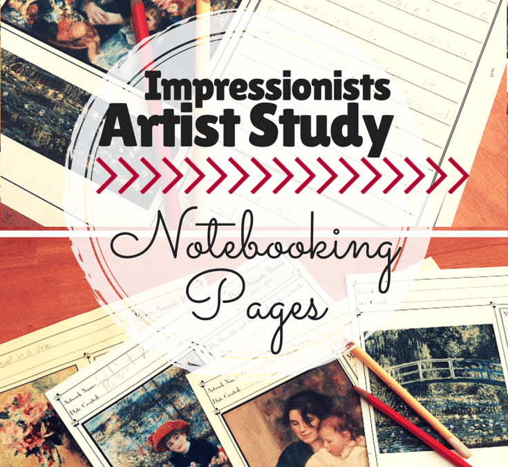 FREE Impressionists Artist Study Notebooking Pages