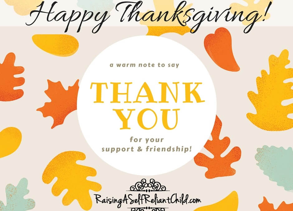 Thanksgiving: We Thank YOU!