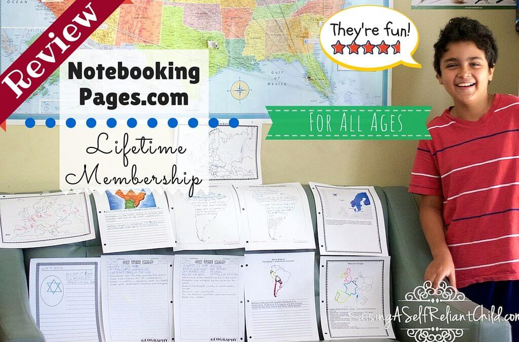 Homeschool Notebook Pages NotebookingPages.com Review