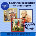 free american revolution unit study lapbook homeschool